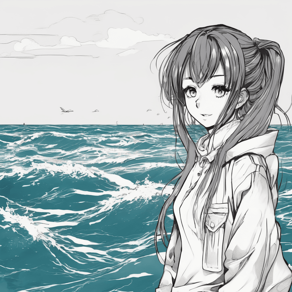 girl sea
